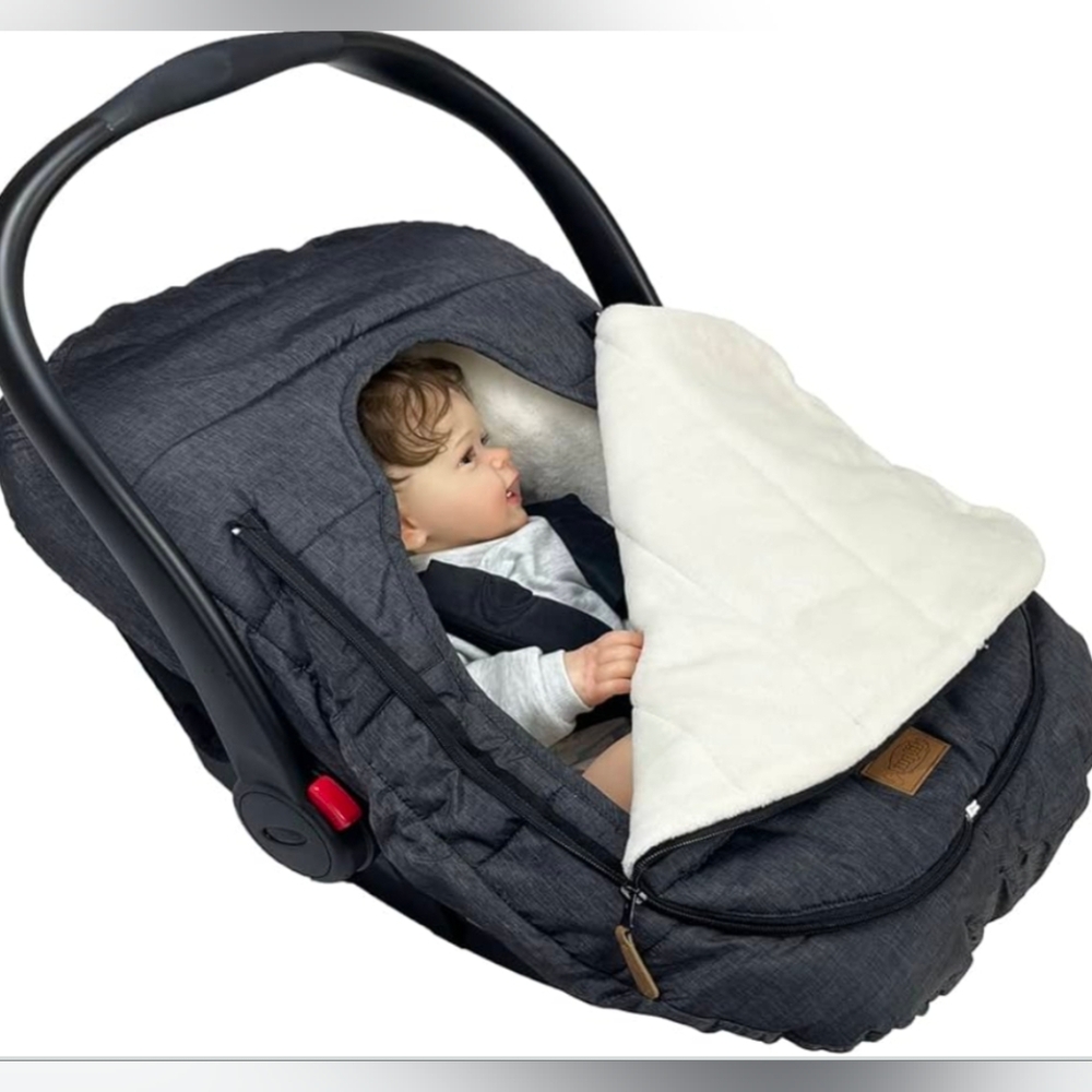 funlife 4 in 1 Premium Waterproof Universal Anti-Wind Infant Car Seat Cover - Picture 7 of 11